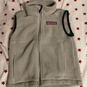 Vineyard vines boys fleece vest gray size 4t